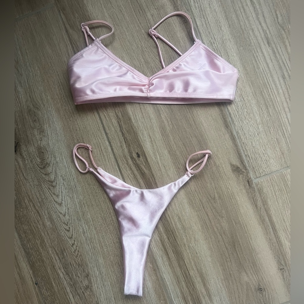 Boutine la pink silk swimsuit